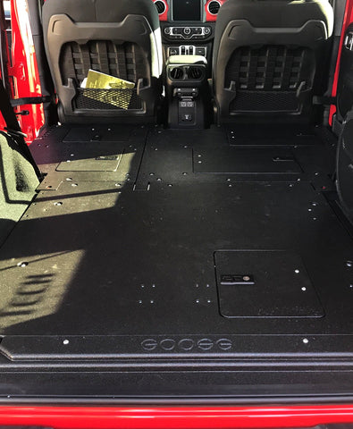 Jeep JLU Non Subwoofer Plate Shown on Passengers Side